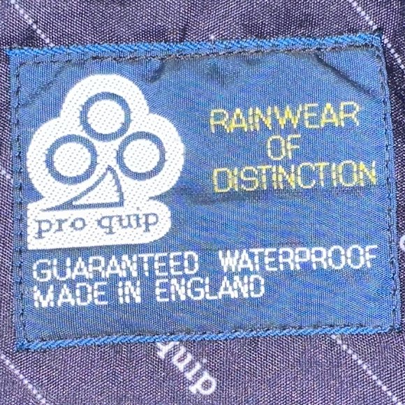 Men's Vintage ProQuip Waterproof Gore-Tex Golf Rain Coat Jacket Plaid Size Large - Picture 3 of 7